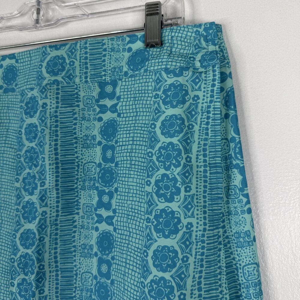 RipSkirt Hawaii Skirt Womens Large Blue Floral Wrap Microfiber Travel Tropical
